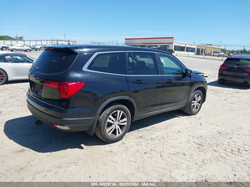 2017 Honda Pilot Ex VIN: 5FNYF5H35HB017886 Lot: 39529736