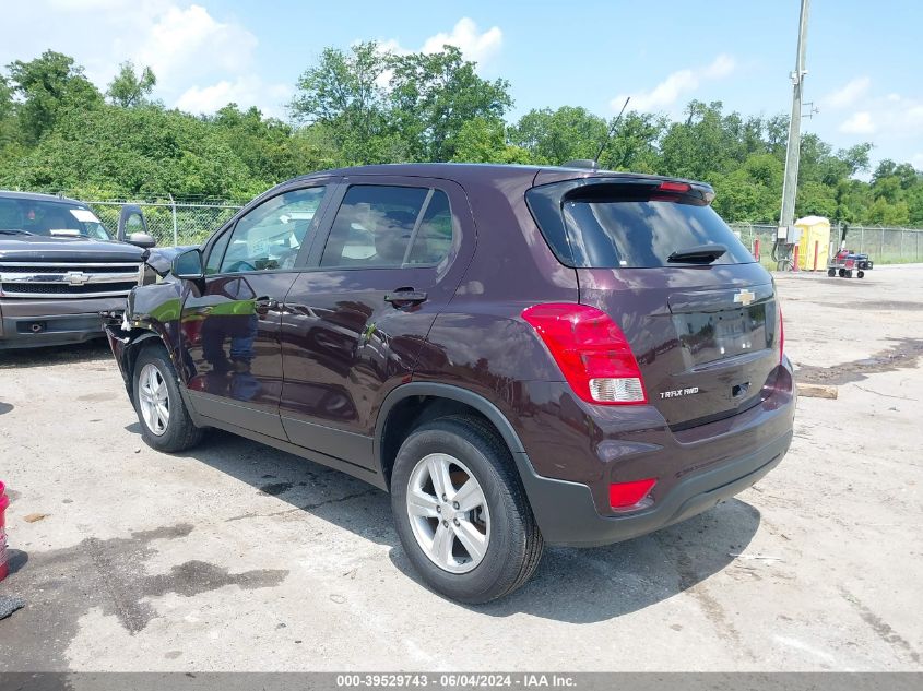 2022 Chevrolet Trax Awd Ls VIN: KL7CJNSM1NB525357 Lot: 39529743