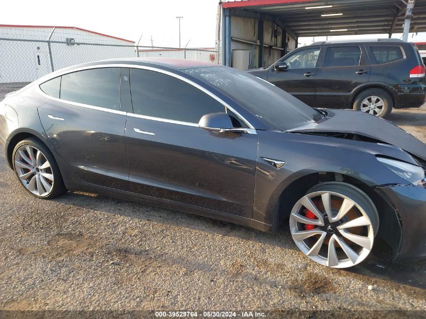 2018 Tesla Model 3 Long Range/Performance VIN: 5YJ3E1EB5JF105814 Lot: 39529764