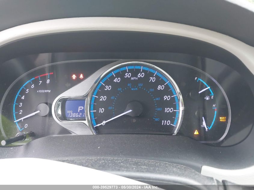 2012 Toyota Sienna Xle V6 8 Passenger VIN: 5TDYK3DC7CS244247 Lot: 39529773