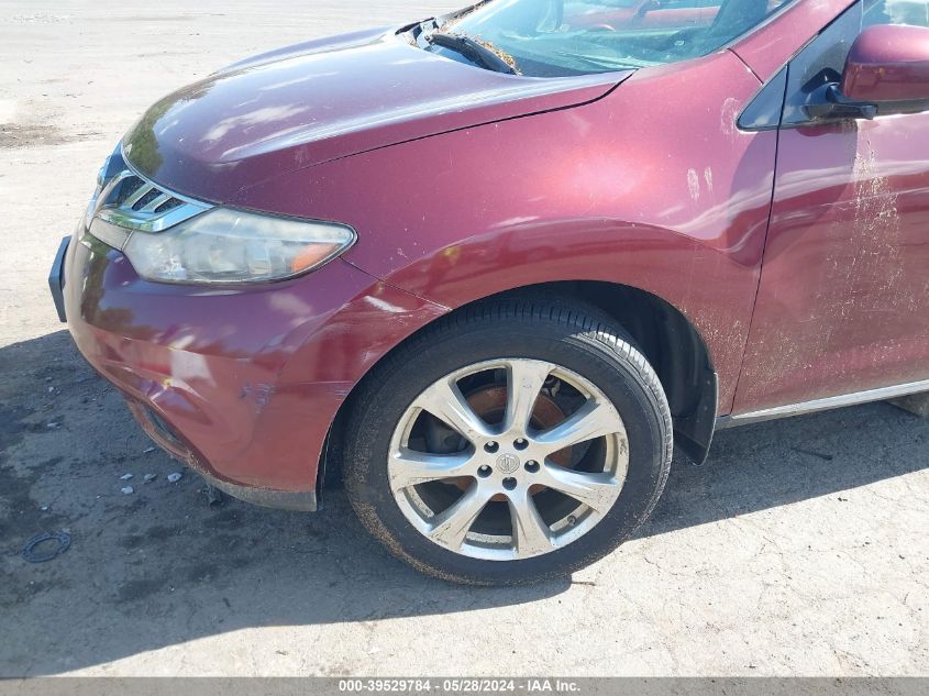 2012 Nissan Murano Le VIN: JN8AZ1MW4CW212274 Lot: 39529784