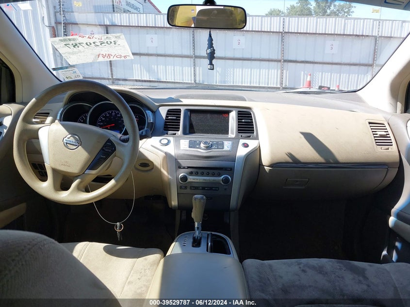 2012 Nissan Murano S VIN: JN8AZ1MU9CW117241 Lot: 39529787