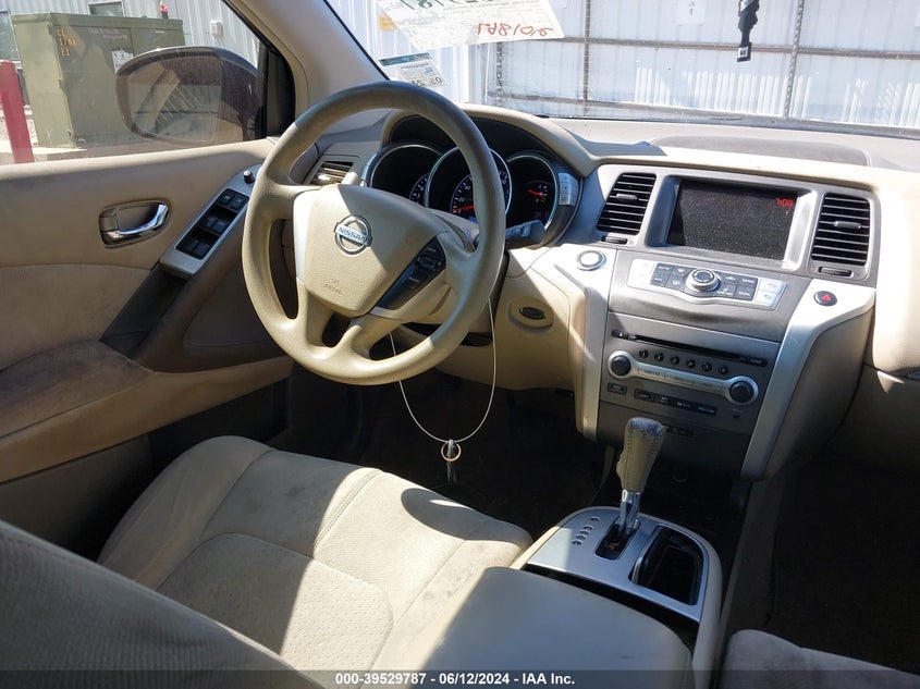 2012 Nissan Murano S VIN: JN8AZ1MU9CW117241 Lot: 39529787