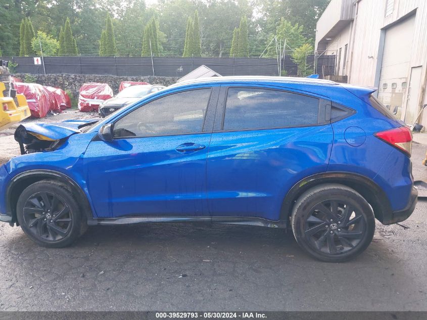 2022 Honda Hr-V Awd Sport VIN: 3CZRU6H13NM743181 Lot: 39529793