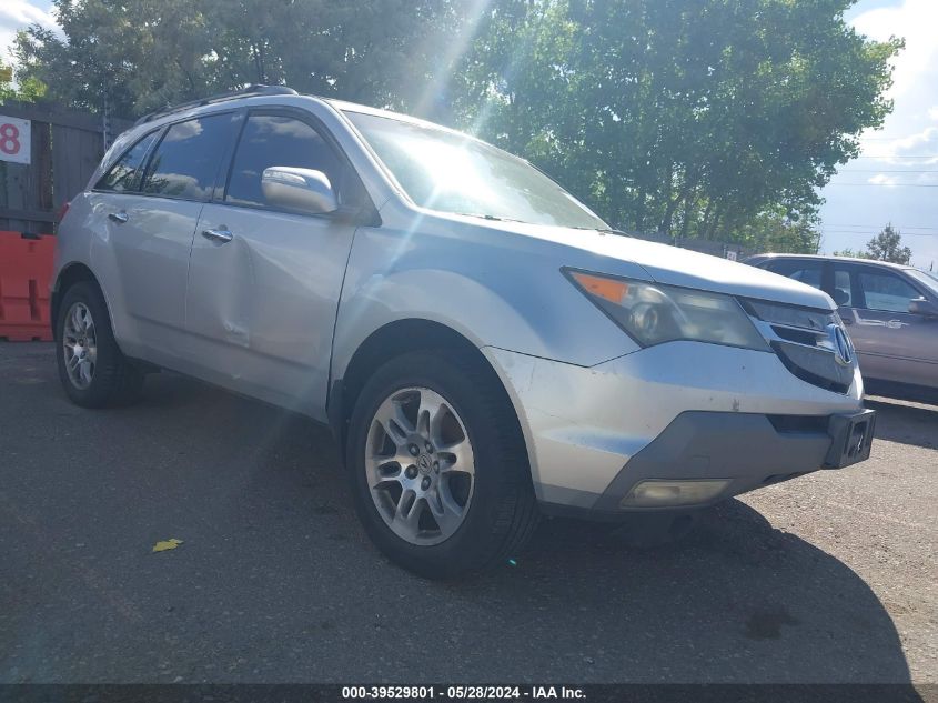 2007 Acura Mdx VIN: 2HNYD282X7H503835 Lot: 39529801