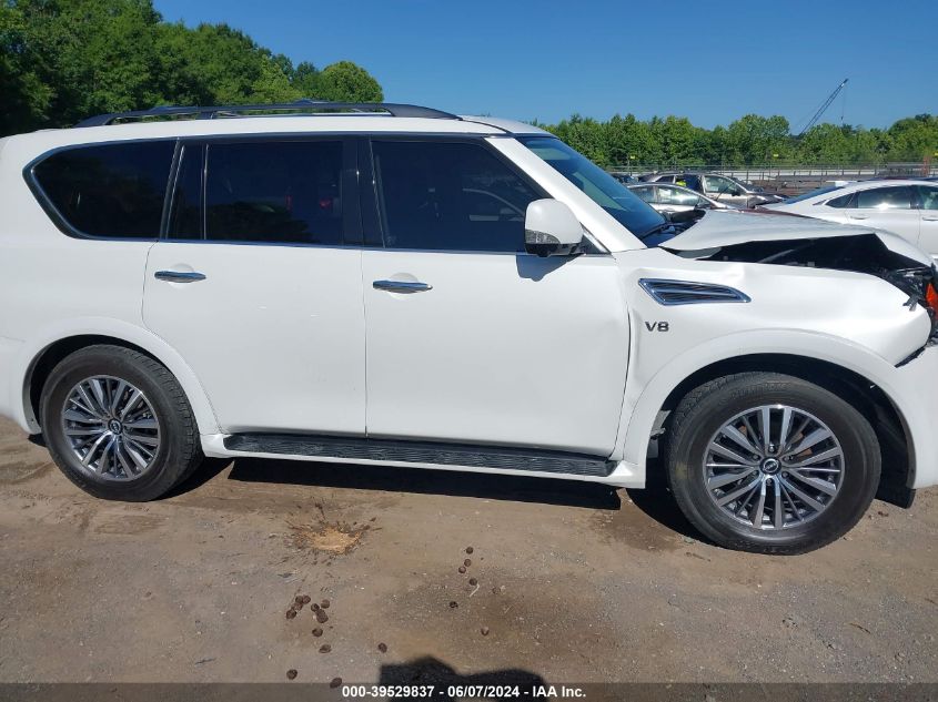 2021 Nissan Armada Sl 2Wd VIN: JN8AY2BA5N9374608 Lot: 39529837