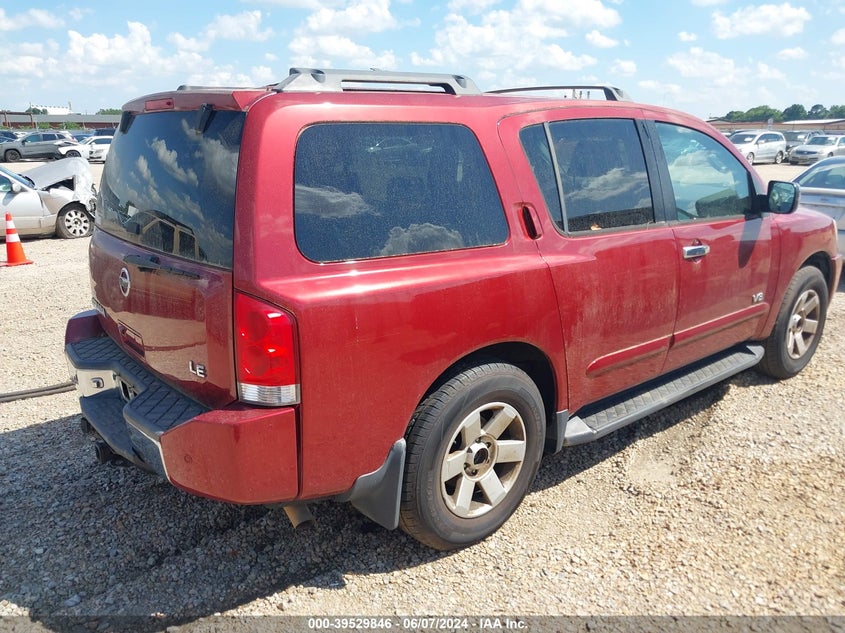 2005 Nissan Armada Le VIN: 5N1AA08B85N711197 Lot: 39529846