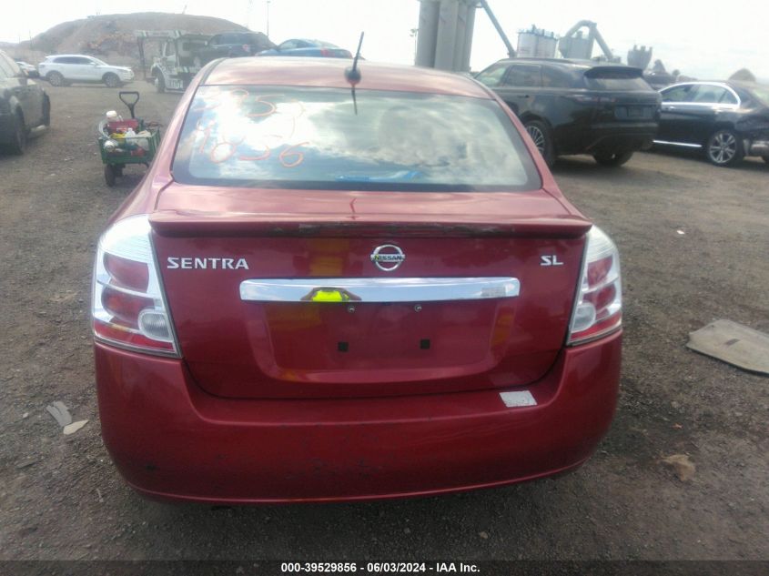 2012 Nissan Sentra 2.0 Sl VIN: 3N1AB6AP8CL669480 Lot: 39529856