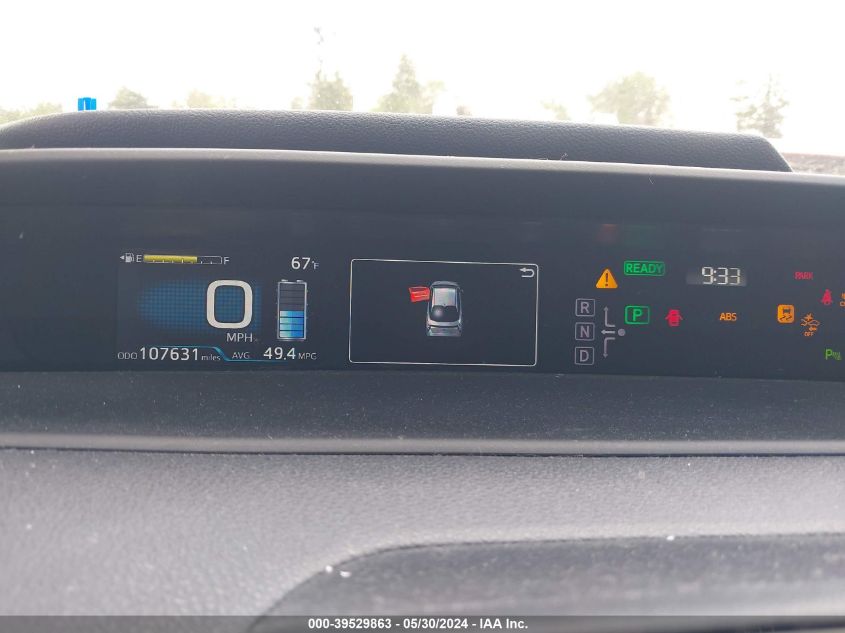 2017 Toyota Prius Two VIN: JTDKBRFU1H3042916 Lot: 39529863