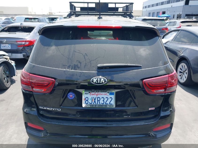 2019 Kia Sorento 2.4L L VIN: 5XYPG4A34KG579114 Lot: 39529885