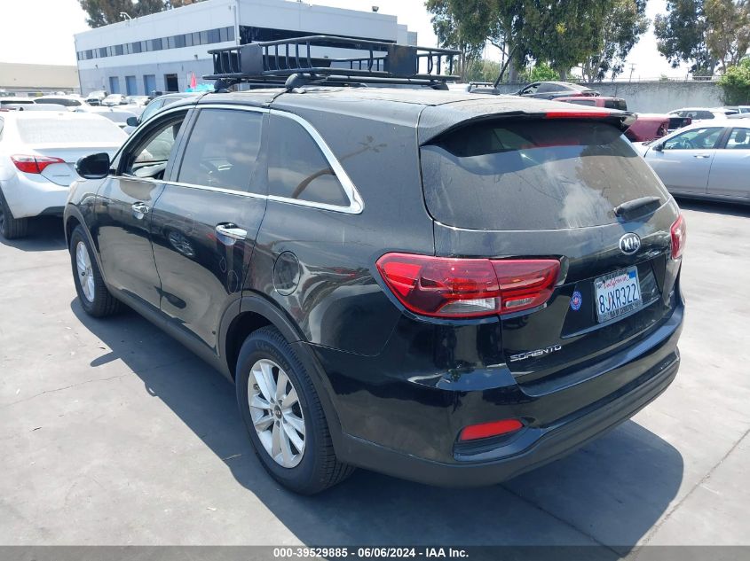 2019 Kia Sorento 2.4L L VIN: 5XYPG4A34KG579114 Lot: 39529885