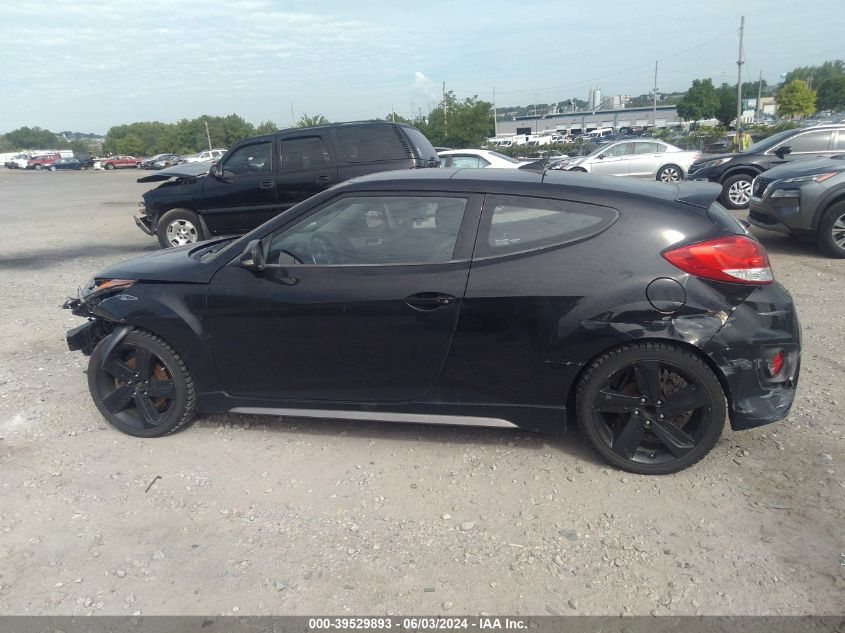 2015 Hyundai Veloster Turbo VIN: KMHTC6AE0FU228787 Lot: 39529893