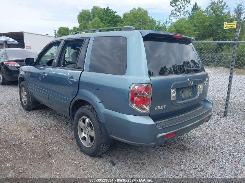 2007 Honda Pilot Ex VIN: 5FNYF28467B034900 Lot: 39529894