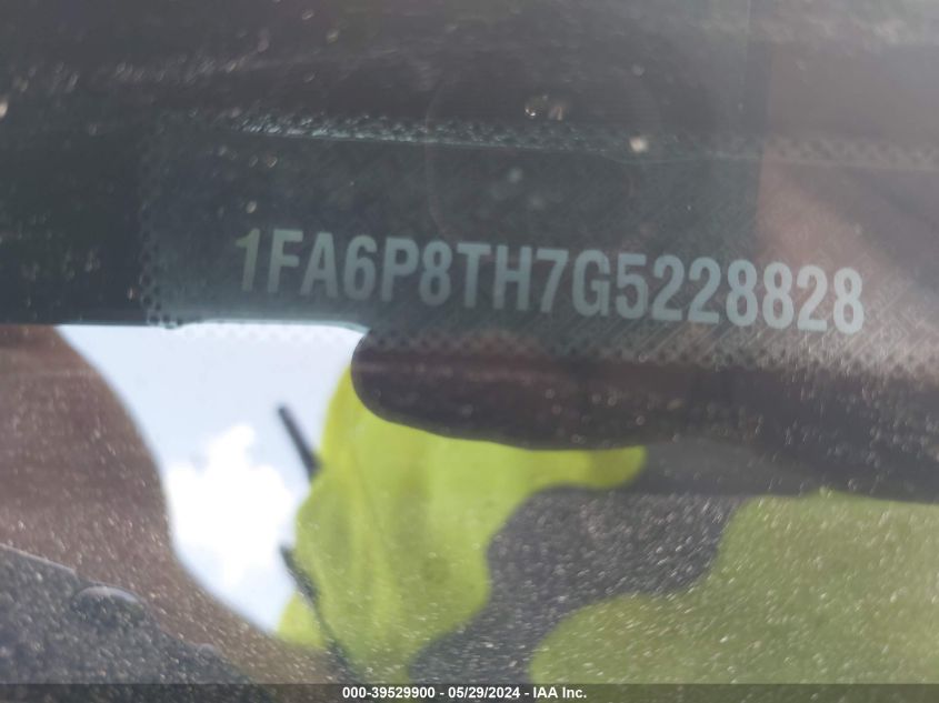 2016 Ford Mustang Ecoboost VIN: 1FA6P8TH7G5228828 Lot: 39529900