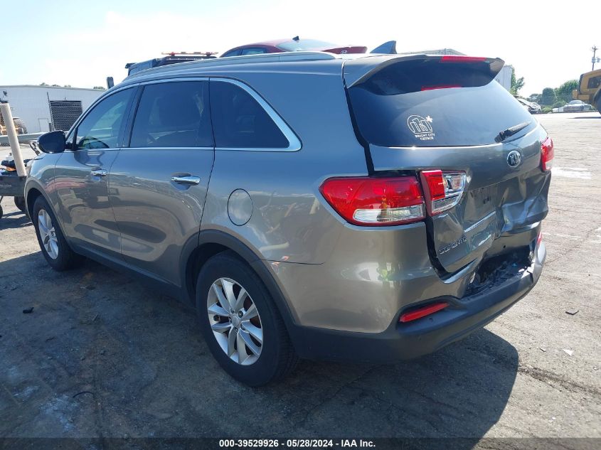 2016 Kia Sorento 3.3L Lx VIN: 5XYPG4A53GG162768 Lot: 39529926