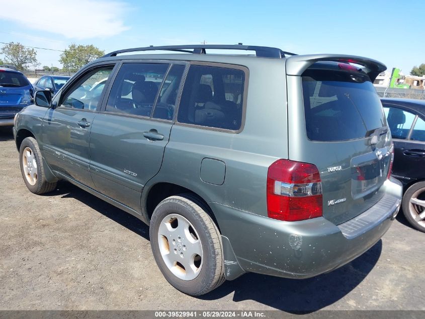 2006 Toyota Highlander Limited V6 VIN: JTEEP21A360178106 Lot: 39529941