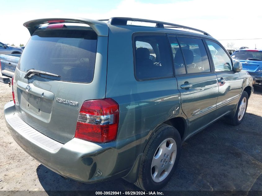 2006 Toyota Highlander Limited V6 VIN: JTEEP21A360178106 Lot: 39529941