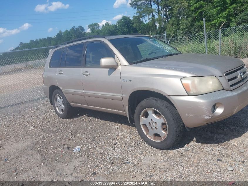 2004 Toyota Highlander Limited V6 VIN: JTEEP21A140023891 Lot: 39529994