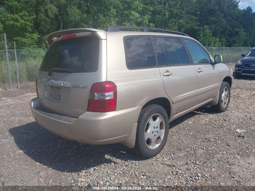 2004 Toyota Highlander Limited V6 VIN: JTEEP21A140023891 Lot: 39529994