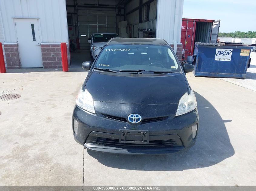 2015 Toyota Prius Two VIN: JTDKN3DU5F1954240 Lot: 39530007