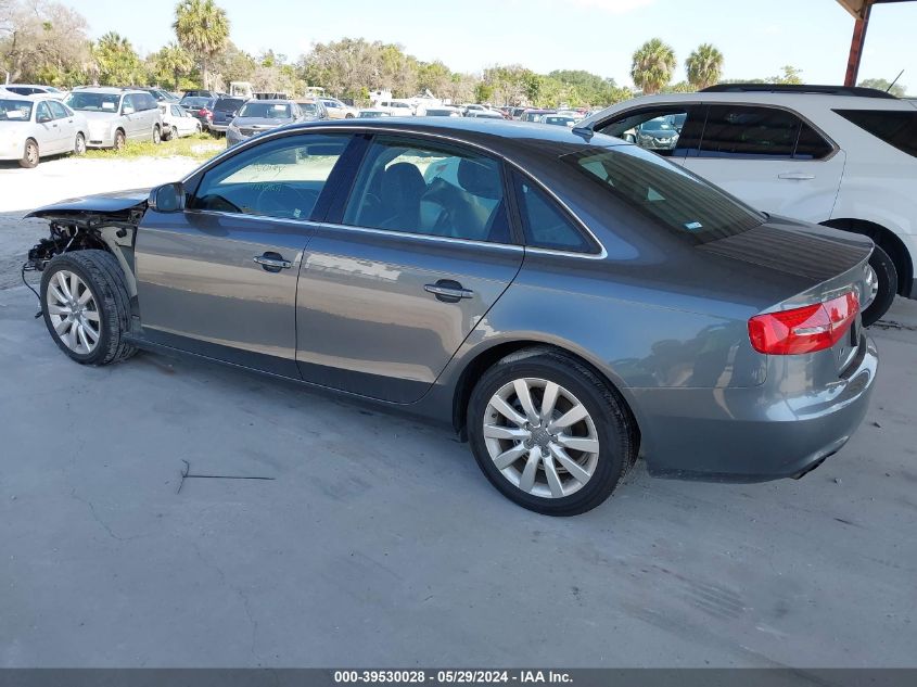 2013 Audi A4 2.0T Premium VIN: WAUAFAFL5DN039182 Lot: 39530028