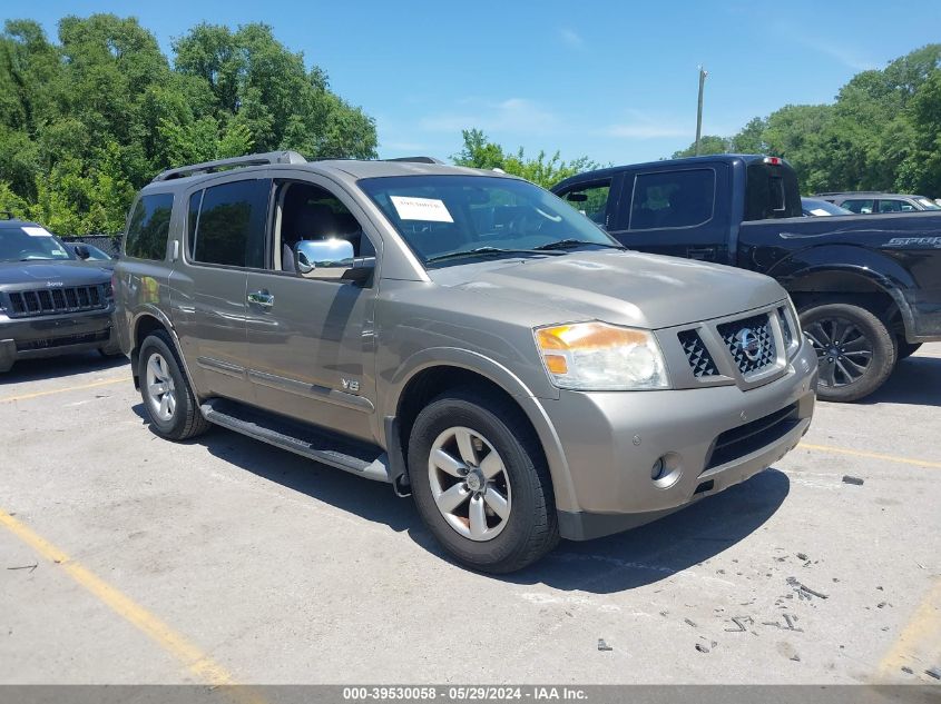 2008 Nissan Armada Se VIN: 5N1BA08D78N604653 Lot: 39530058