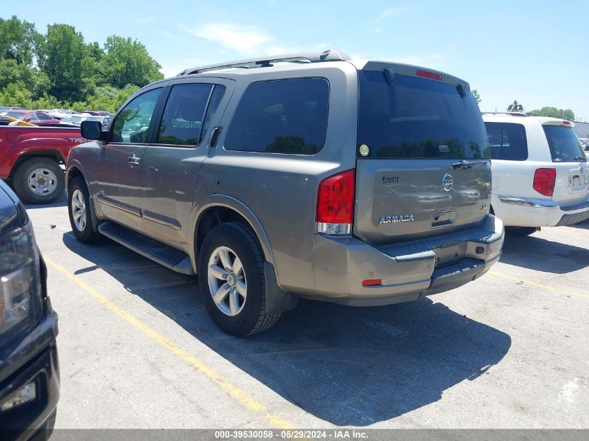 2008 Nissan Armada Se VIN: 5N1BA08D78N604653 Lot: 39530058