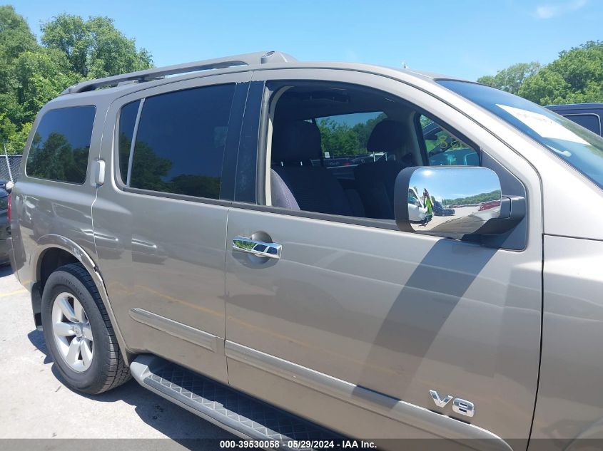 2008 Nissan Armada Se VIN: 5N1BA08D78N604653 Lot: 39530058