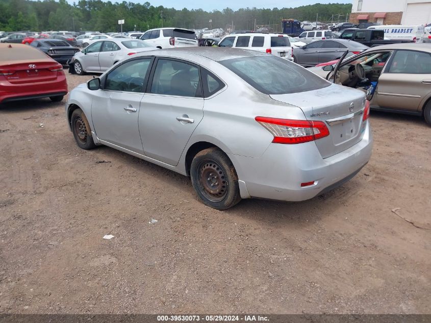 2014 Nissan Sentra Sv VIN: 3N1AB7APXEY315567 Lot: 39530073