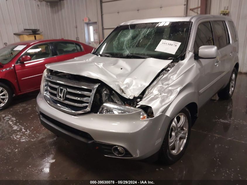 2013 Honda Pilot Ex-L VIN: 5FNYF4H66DB020455 Lot: 39530078