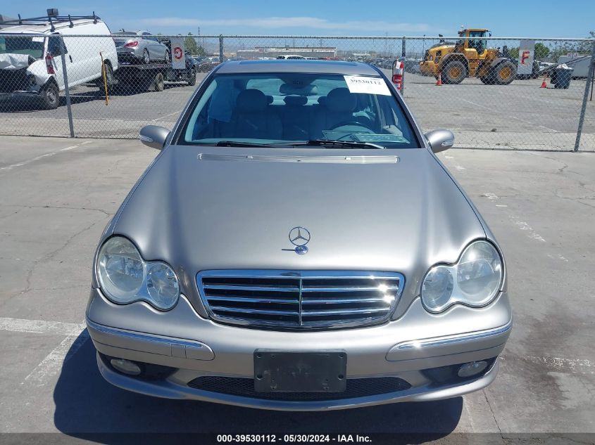 2005 Mercedes-Benz C 230 Kompressor Sport VIN: WDBRF40J35A763653 Lot: 39530112