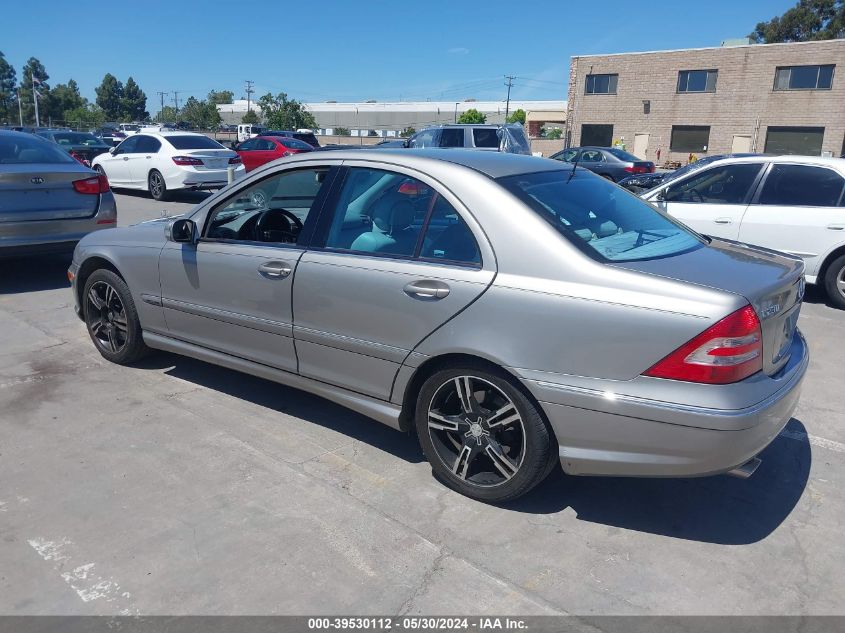 2005 Mercedes-Benz C 230 Kompressor Sport VIN: WDBRF40J35A763653 Lot: 39530112