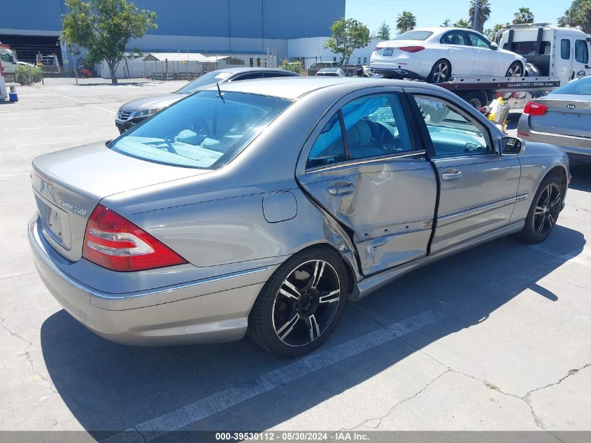 2005 Mercedes-Benz C 230 Kompressor Sport VIN: WDBRF40J35A763653 Lot: 39530112