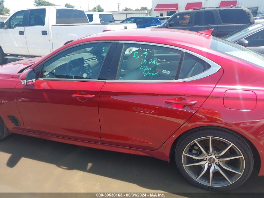 2023 Genesis G70 2.0T Awd VIN: KMTG34TA8PU129660 Lot: 39530163