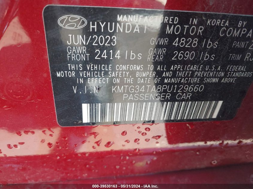 2023 Genesis G70 2.0T Awd VIN: KMTG34TA8PU129660 Lot: 39530163