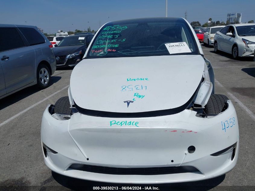 2021 Tesla Model Y Long Range Dual Motor All-Wheel Drive VIN: 5YJYGDEE4MF161260 Lot: 39530213