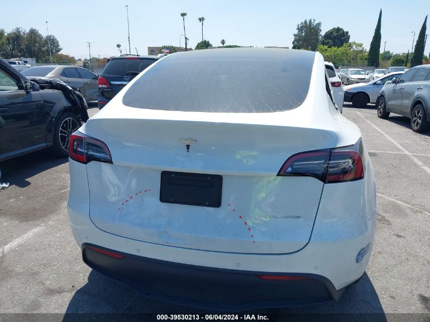 2021 Tesla Model Y Long Range Dual Motor All-Wheel Drive VIN: 5YJYGDEE4MF161260 Lot: 39530213