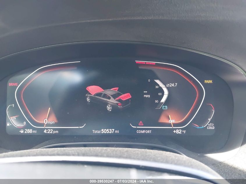 2022 BMW 530 I xDrive VIN: WBA13BJ02NWX75312 Lot: 39530247