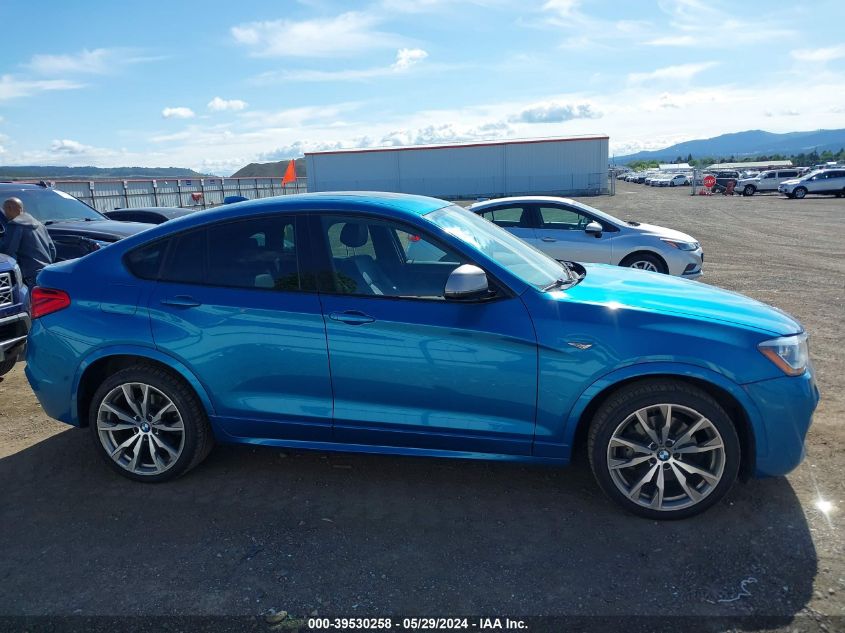 2017 BMW X4 M40I VIN: 5UXXW7C35H0W63702 Lot: 39530258