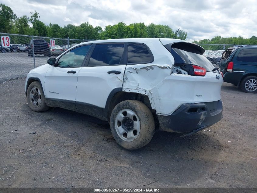 2016 Jeep Cherokee Sport VIN: 1C4PJMAB7GW299092 Lot: 39530267