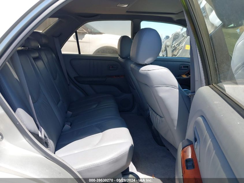 2000 Lexus Rx 300 VIN: JT6HF10U8Y0098160 Lot: 39530270