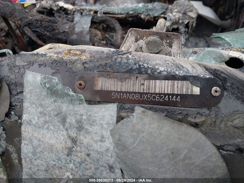 2005 Nissan Xterra S VIN: 5N1AN08UX5C624144 Lot: 39530273