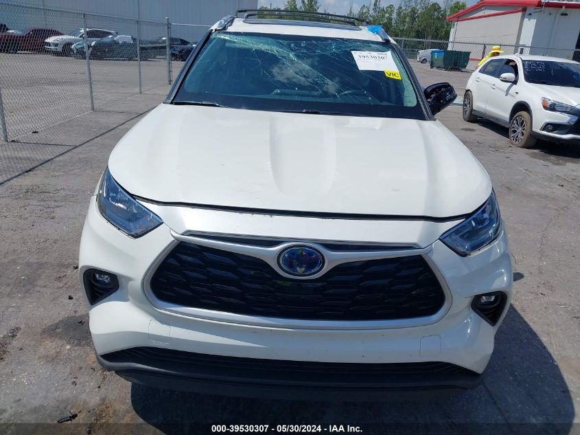 2020 Toyota Highlander Hybrid Xle VIN: 5TDHBRCH6LS509000 Lot: 39530307