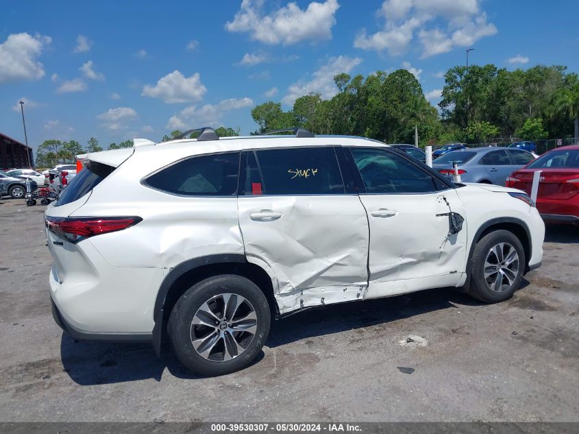 2020 Toyota Highlander Hybrid Xle VIN: 5TDHBRCH6LS509000 Lot: 39530307