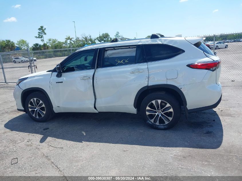 2020 Toyota Highlander Hybrid Xle VIN: 5TDHBRCH6LS509000 Lot: 39530307