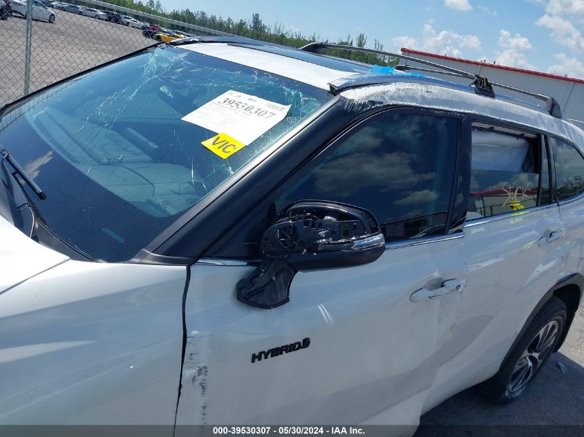 2020 Toyota Highlander Hybrid Xle VIN: 5TDHBRCH6LS509000 Lot: 39530307