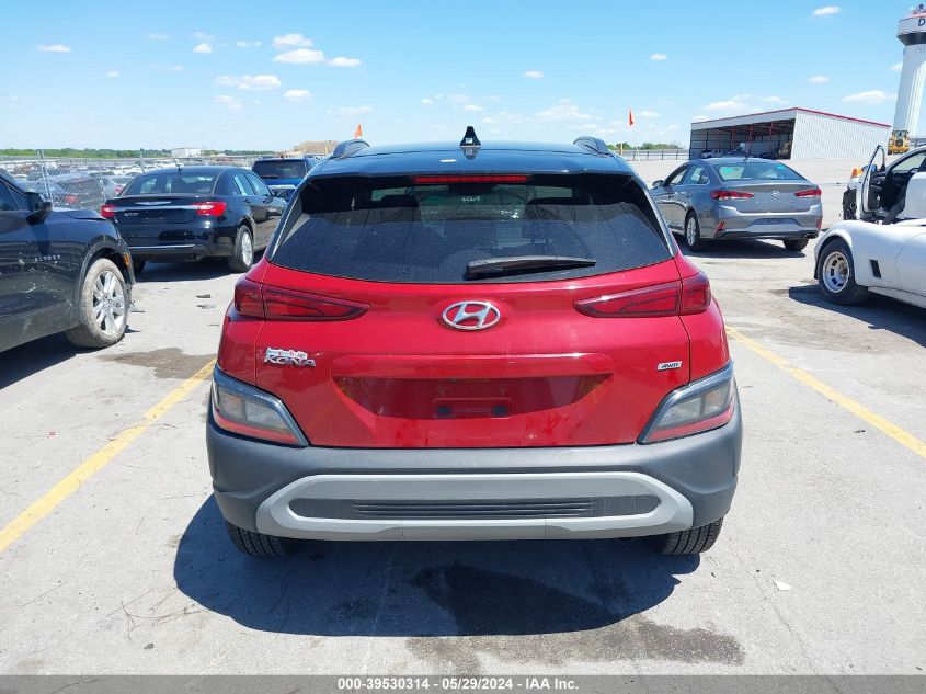 2022 Hyundai Kona Sel VIN: KM8K6CAB7NU824940 Lot: 39530314