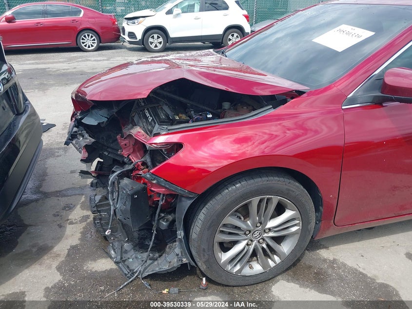 2015 Toyota Camry Se VIN: 4T1BF1FK9FU885978 Lot: 39530339