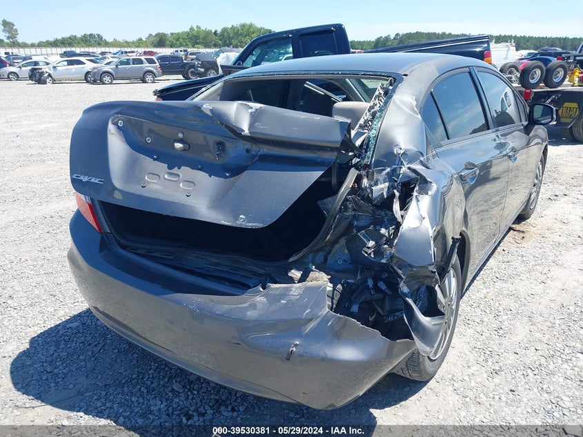 2012 Honda Civic Lx VIN: 2HGFB2F58CH515218 Lot: 39530381