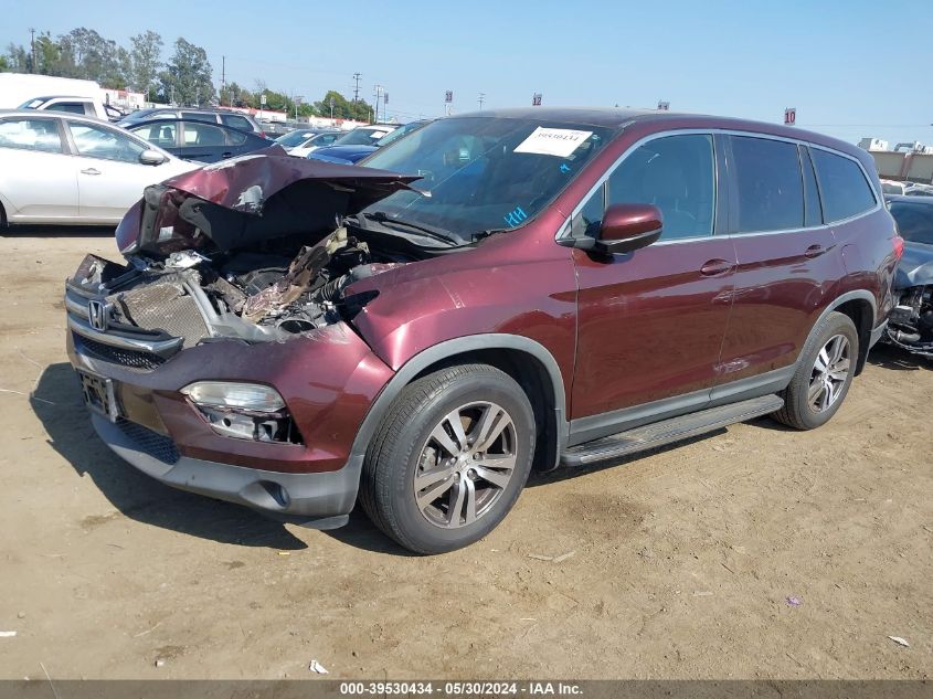 2016 Honda Pilot Exl VIN: 5FNYF5H54GB002540 Lot: 39530434